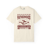 Load image into Gallery viewer, Fatherhood Is Kingdom Work Christian Men Shirt - Comfort Colors Tee