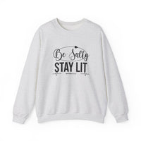 Load image into Gallery viewer, Be Salty Stay Lit - Be the SALT and LIGHT Crewneck Sweatshirt