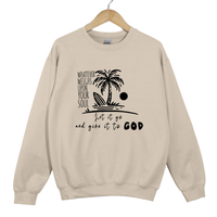 Load image into Gallery viewer, Let It Go And Give It To God, Christian Sweatshirt, Faith Based Gift, Inspirational Bible Verse Shirt