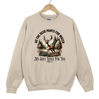 Load image into Gallery viewer, Psalm 42:1 Deer Christian Sweatshirt, My Soul Longs for You, As the Deer Pants for Water, Bible Verse Shirt