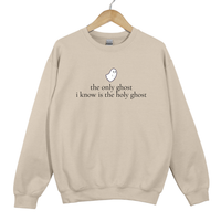 Load image into Gallery viewer, The Only Ghost I Know Is The Holy Ghost - Funny Christian Halloween Shirt, Faith Autumn Sweatshirt