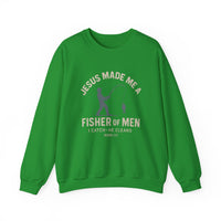 Load image into Gallery viewer, Jesus made me a Fisher of Men Unisex Sweatshirt
