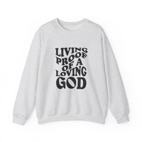 Load image into Gallery viewer, Living Proof Of A Loving God - Sweatshirt
