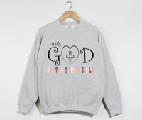 Load image into Gallery viewer, With God All Things Are Possible - Christian Sweatshirt
