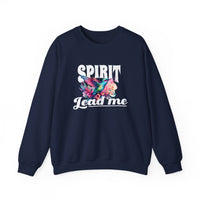 Load image into Gallery viewer, Spirit Lead Me, Christian Sweatshirt, Faith Shirt, Floral Unisex Hummingbird,  Prayer Shirt
