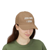 Load image into Gallery viewer, Jesus Saves, I spend Unisex Comfort Ballcap - Snap back adjustable
