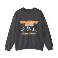Load image into Gallery viewer, Walking by Faith, Tripping Constantly Sweatshirt, Christian Crewneck, Religious Pullover, Christian Gift, Religious Clothing
