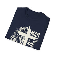 Load image into Gallery viewer, Man of Faith, Jesus Lion Cross Shirt, Christian Tee, Bible Verse Shirt, Unisex Tee, Christian Gift