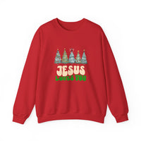 Load image into Gallery viewer, Jesus Loves You, Christmas Sweatshirt, Christian Holiday Shirt, Faith Christmas, Jesus Lover Gift, Religious Xmas Apparel
