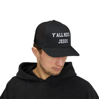 Load image into Gallery viewer, Snapback Trucker Cap - Y&#39;all Need Jesus
