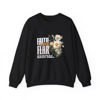 Load image into Gallery viewer, Faith Over Fear, Women's Floral Shirt, Christian Sweatshirt, Bible Verse Gift, Faith Shirt