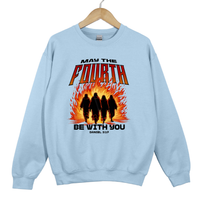 Load image into Gallery viewer, May The Fourth Be With You, Christian Sweatshirt, Faith Based Scripture, Religious Gift for Believers, Daniel 3 17