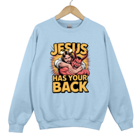 Load image into Gallery viewer, Jesus Has Your Back, Funny Christian Shirt, Faith Sweatshirt, Religious Gift Idea