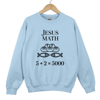 Load image into Gallery viewer, Jesus Math Fish And Loaves, Feeding The 5000 Christian Shirt, Bible Miracle Faith Sweatshirt, Christian Easter Gift