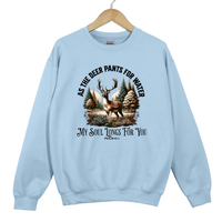 Load image into Gallery viewer, Psalm 42:1 Deer Christian Sweatshirt, My Soul Longs for You, As the Deer Pants for Water, Bible Verse Shirt