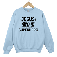 Load image into Gallery viewer, Jesus Is My Superhero, Faith Easter Sweatshirt, Cross Shirt, Resurrection Christian Faith