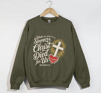Load image into Gallery viewer, Christ Died For Us - Christian Sweatshirt