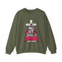 Load image into Gallery viewer, Jesus Is Coming, Christian Sweatshirt, Cross and Roses, Funny Christian Shirt Gift
