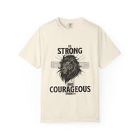Load image into Gallery viewer, Be Strong And Courageous Christian Men Shirt - Comfort Colors Tee