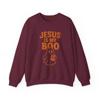 Load image into Gallery viewer, Jesus Is My Boo Shirt | Cute Christian Halloween Ghost Bible Fall Tee
