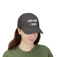 Load image into Gallery viewer, Jesus Saves, I spend Unisex Comfort Ballcap - Snap back adjustable
