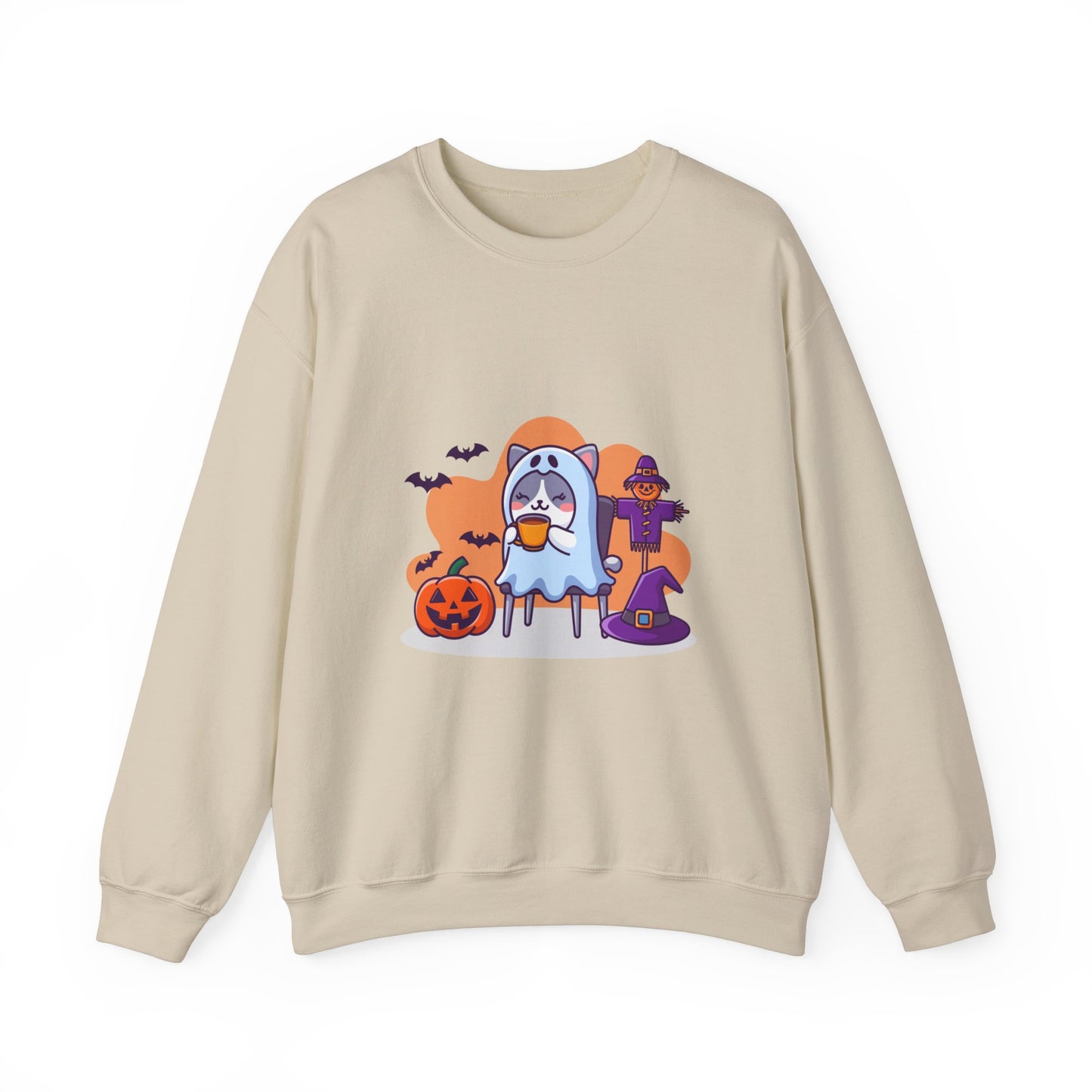 Cat Drinking Tea Sweatshirt