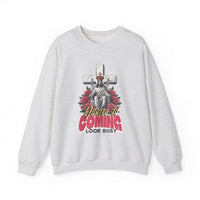Load image into Gallery viewer, Jesus Is Coming, Christian Sweatshirt, Cross and Roses, Funny Christian Shirt Gift