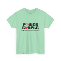 Load image into Gallery viewer, Power Couple - Powered by God Valentine&#39;s Day matching shirts
