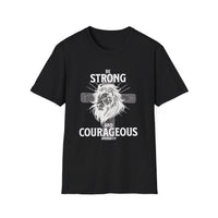 Load image into Gallery viewer, Be Strong And Courageous - Christian Men Shirt