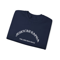 Load image into Gallery viewer, Jehovah Rapha Sweatshirt, The Lord Who Heals, Christian Unisex Faith Pullover
