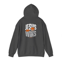 Load image into Gallery viewer, Jesus Always Wins Sweatshirt, 1 Corinthians 15:57, Christian Sweatshirt, Basketball Shirt, Faith Sports, Bible Verse Gift