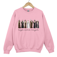 Load image into Gallery viewer, Reza Como Mujer - Pray like a Girl Sweatshirt Spanish version en Espanol
