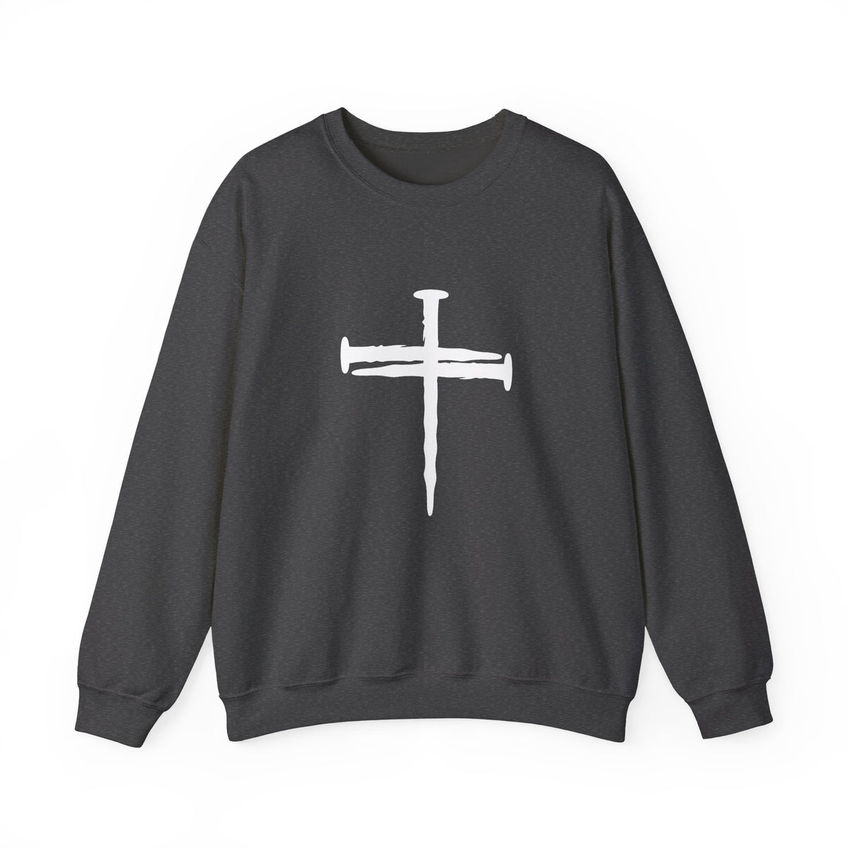 Nail Cross Christian Sweatshirt, Unisex Faith Hoodie, Religious Graphic Pullover Gift