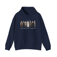 Load image into Gallery viewer, Pray Like a Girl - Catholic Women of Faith Hoodie
