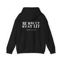 Load image into Gallery viewer, Be Salty, Stay Lit - Back Printed Unisex Hoodie
