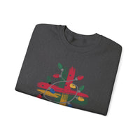 Load image into Gallery viewer, Christmas Cross Sweatshirt, Christian Holiday Lights Cross, Jesus Faith Shirt Gift