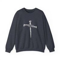 Load image into Gallery viewer, Nail Cross - Women&#39;s Dark Sweatshirt
