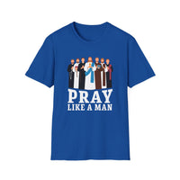 Load image into Gallery viewer, Pray Like A Man, Christian Saints T-shirt, Jesus and Disciples, Faith Shirt, Catholic Easter Church Gift for Men