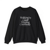 Load image into Gallery viewer, Walking by Faith Tripping Constantly, Funny Christian Sweatshirt, Gift for Christian, Religious Sweater
