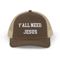 Load image into Gallery viewer, Snapback Trucker Cap - Y&#39;all Need Jesus
