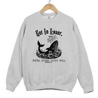 Load image into Gallery viewer, Get In Loser We're Doing God's Will, Jonah and the Whale, Christian Humor, Faith Shirt, Funny Bible Verse Gift