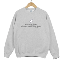 Load image into Gallery viewer, The Only Ghost I Know Is The Holy Ghost - Funny Christian Halloween Shirt, Faith Autumn Sweatshirt