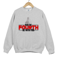 Load image into Gallery viewer, May The Fourth Be With You, Christian Sweatshirt, Faith Based Scripture, Religious Gift for Believers, Daniel 3 17