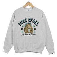 Load image into Gallery viewer, First of All Jesus Thinks I'm a Delight - Funny Christian Frog Coffee Shirt