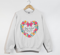 Load image into Gallery viewer, Trust In The Lord With All Your Heart - Christian Sweatshirt
