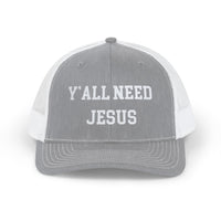 Load image into Gallery viewer, Snapback Trucker Cap - Y&#39;all Need Jesus
