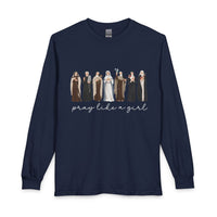 Load image into Gallery viewer, Pray Like a Girl Long Sleeve Tee