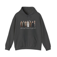 Load image into Gallery viewer, Pray Like a Girl - Catholic Women of Faith Hoodie