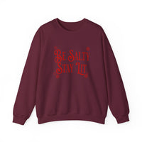 Load image into Gallery viewer, Be Salty Stay Lit, Christmas Sweatshirt, Funny Christian Holiday Sweatshirt, Light of the World, Bible Verse Shirt