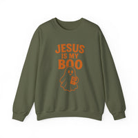 Load image into Gallery viewer, Jesus Is My Boo Shirt | Cute Christian Halloween Ghost Bible Fall Tee
